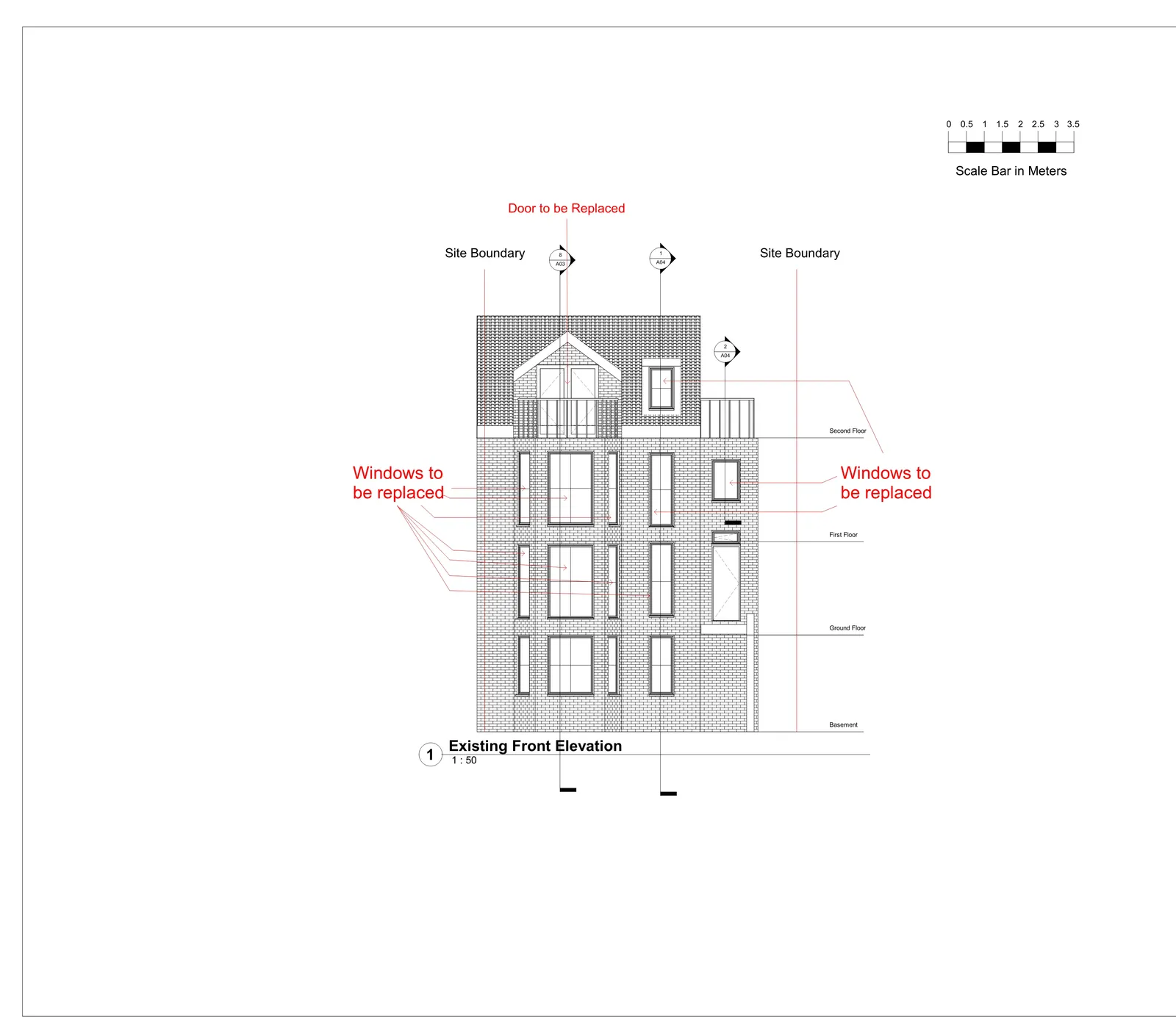Proposed ground floor layout with existing floor plan comparison showing room arrangement and design changes