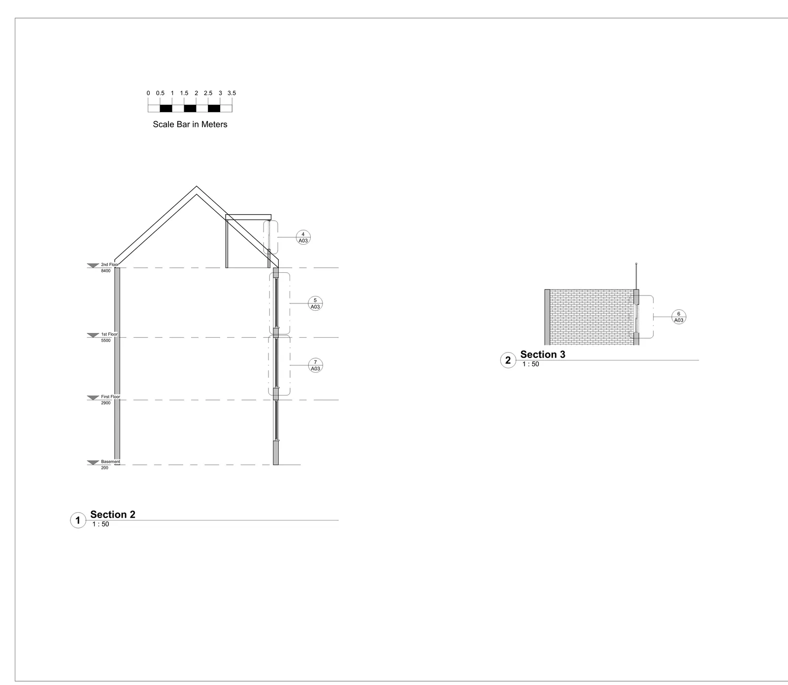 Existing site plan and elevation drawings showing current building form and context for planning assessment