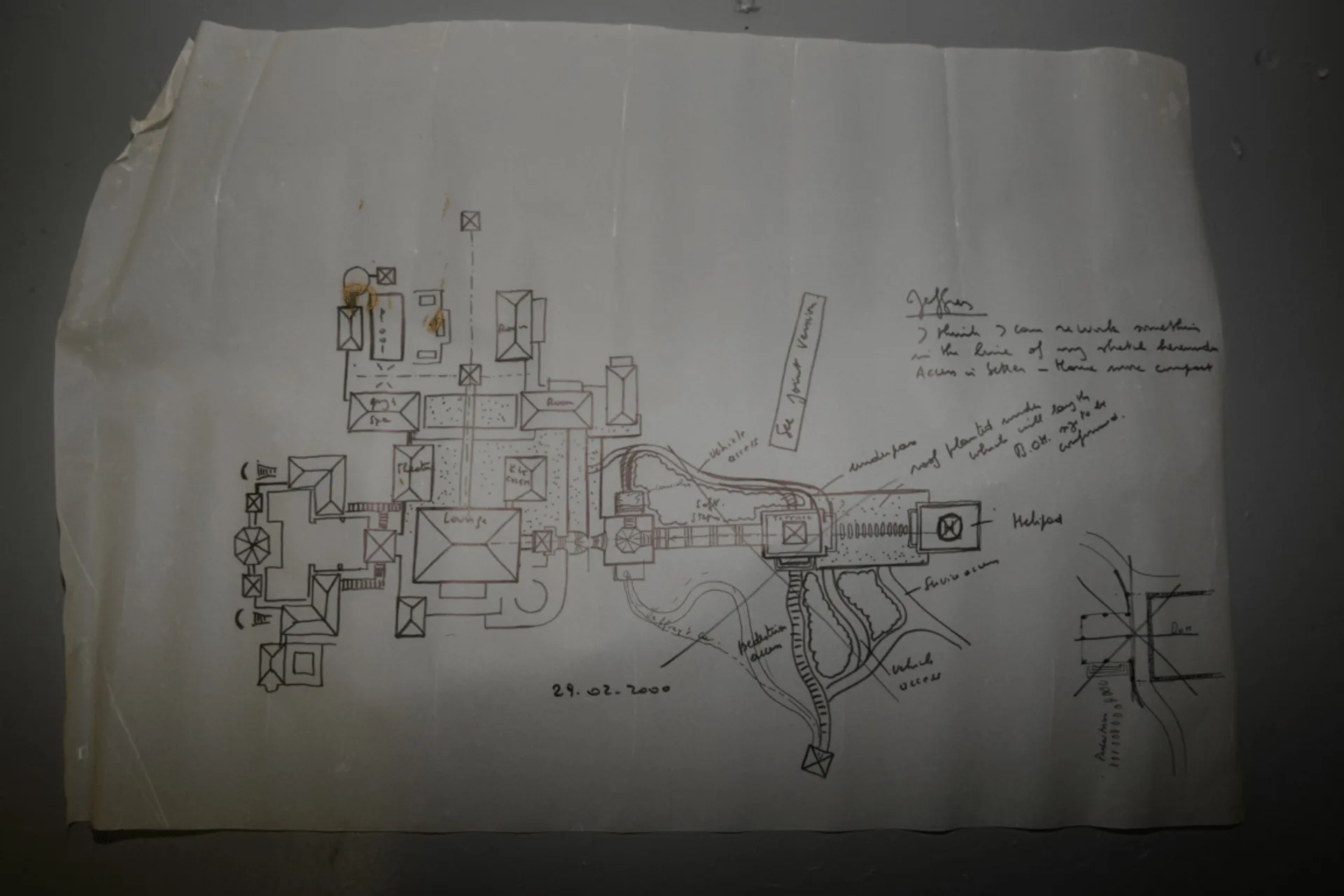 Architectural drawings and residential planning notes for Bedford